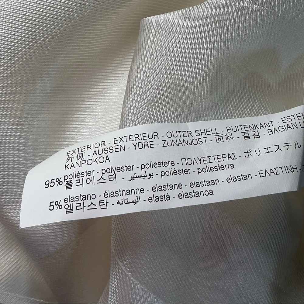 Zara Elegant White Double-Breasted Women's Coat - Picture 8 of 8